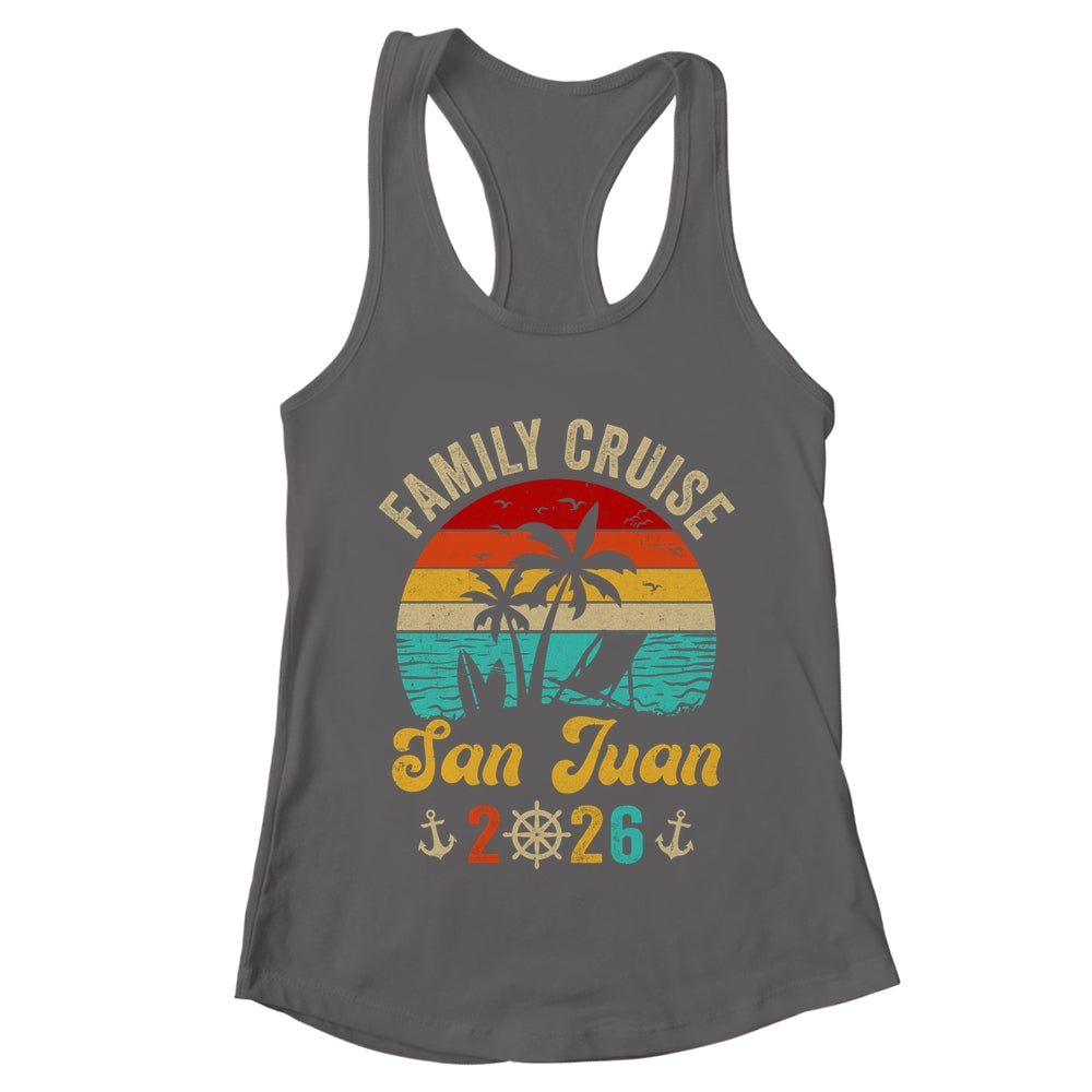 Family Cruise San Juan 2026 Summer Matching Vacation Shirt & Tank Top | teecentury