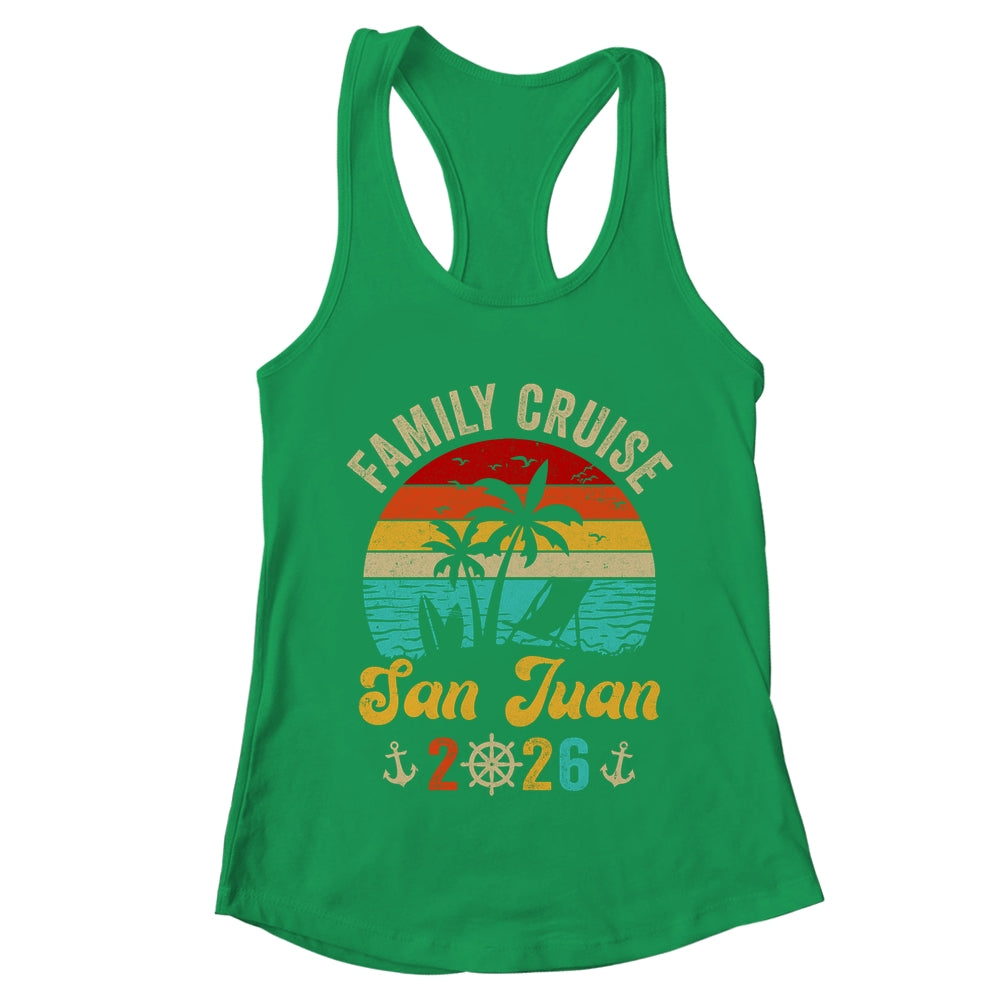 Family Cruise San Juan 2026 Summer Matching Vacation Shirt & Tank Top | teecentury