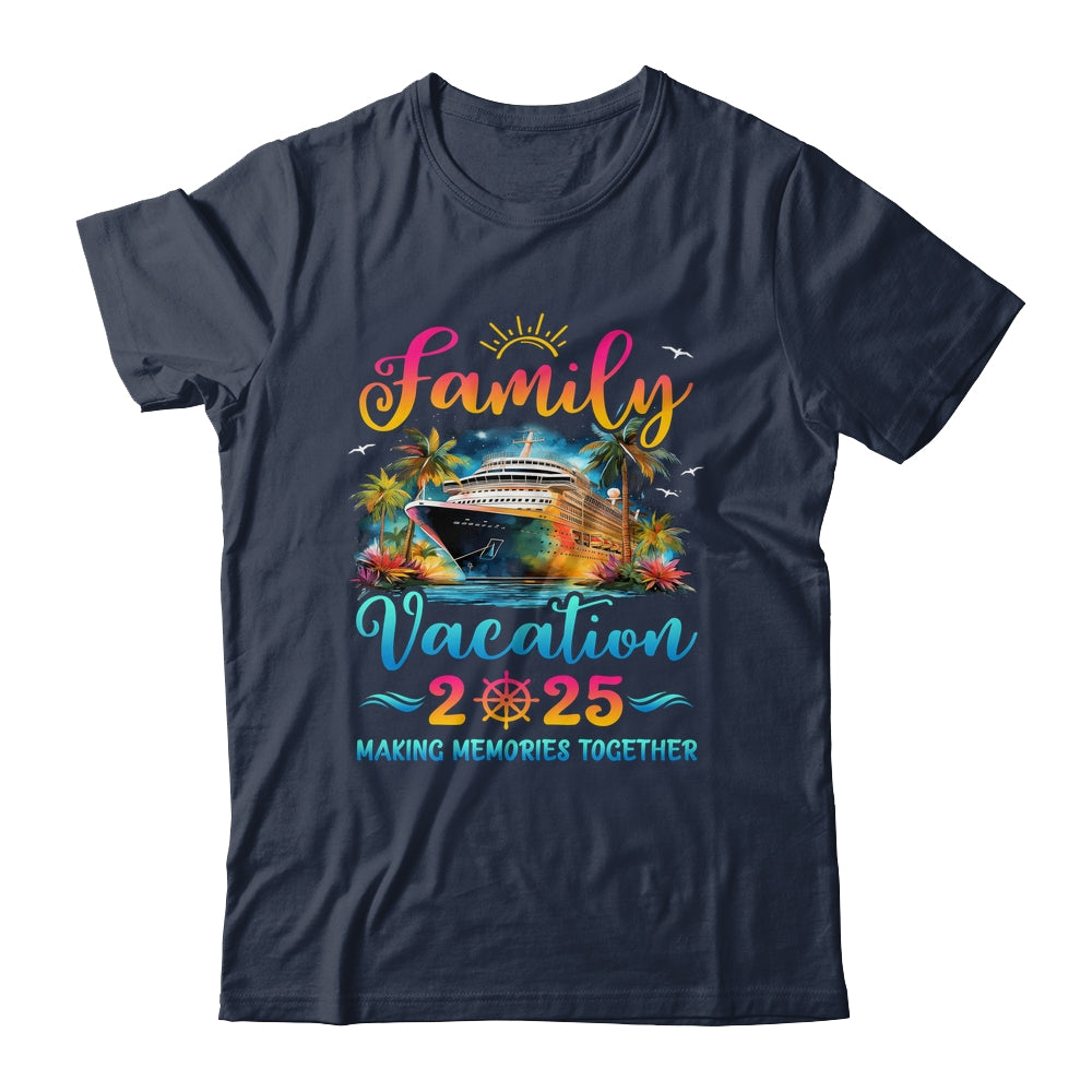 Family Cruise Ship Vacation 2025 Beach Matching Summer Shirt & Tank Top | teecentury