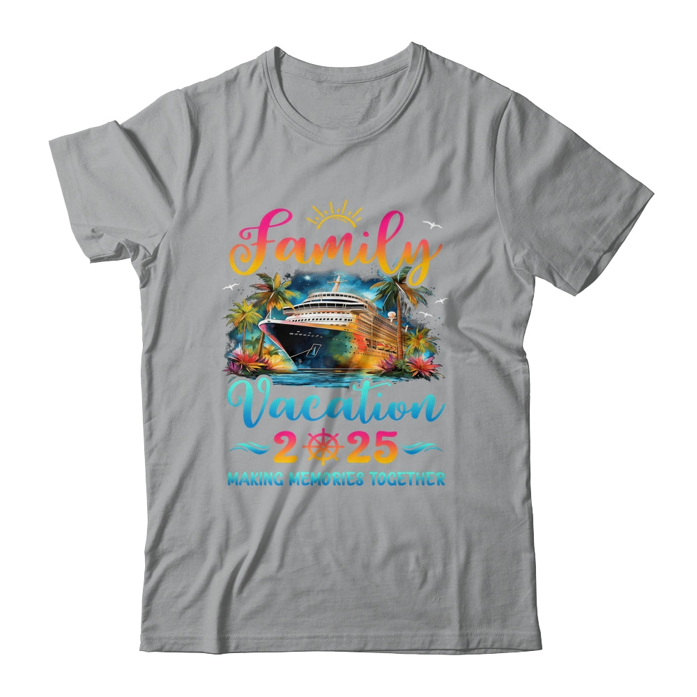 Family Cruise Ship Vacation 2025 Beach Matching Summer Shirt & Tank Top | teecentury