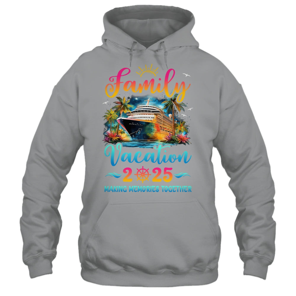 Family Cruise Ship Vacation 2025 Beach Matching Summer Shirt & Tank Top | teecentury