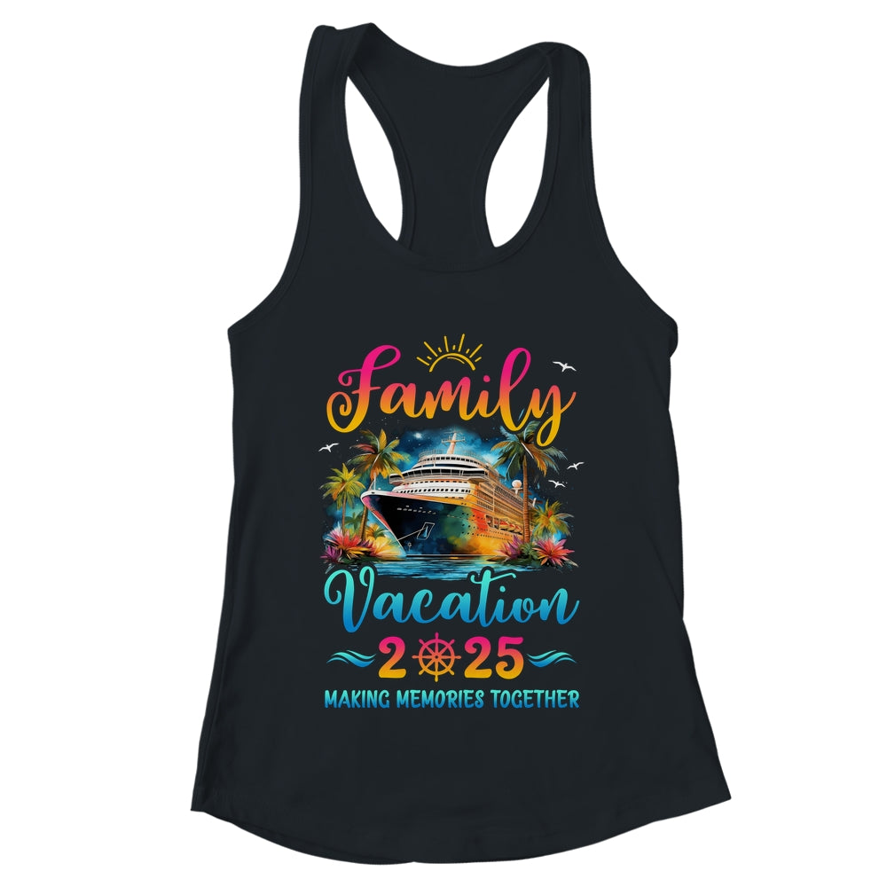 Family Cruise Ship Vacation 2025 Beach Matching Summer Shirt & Tank Top | teecentury