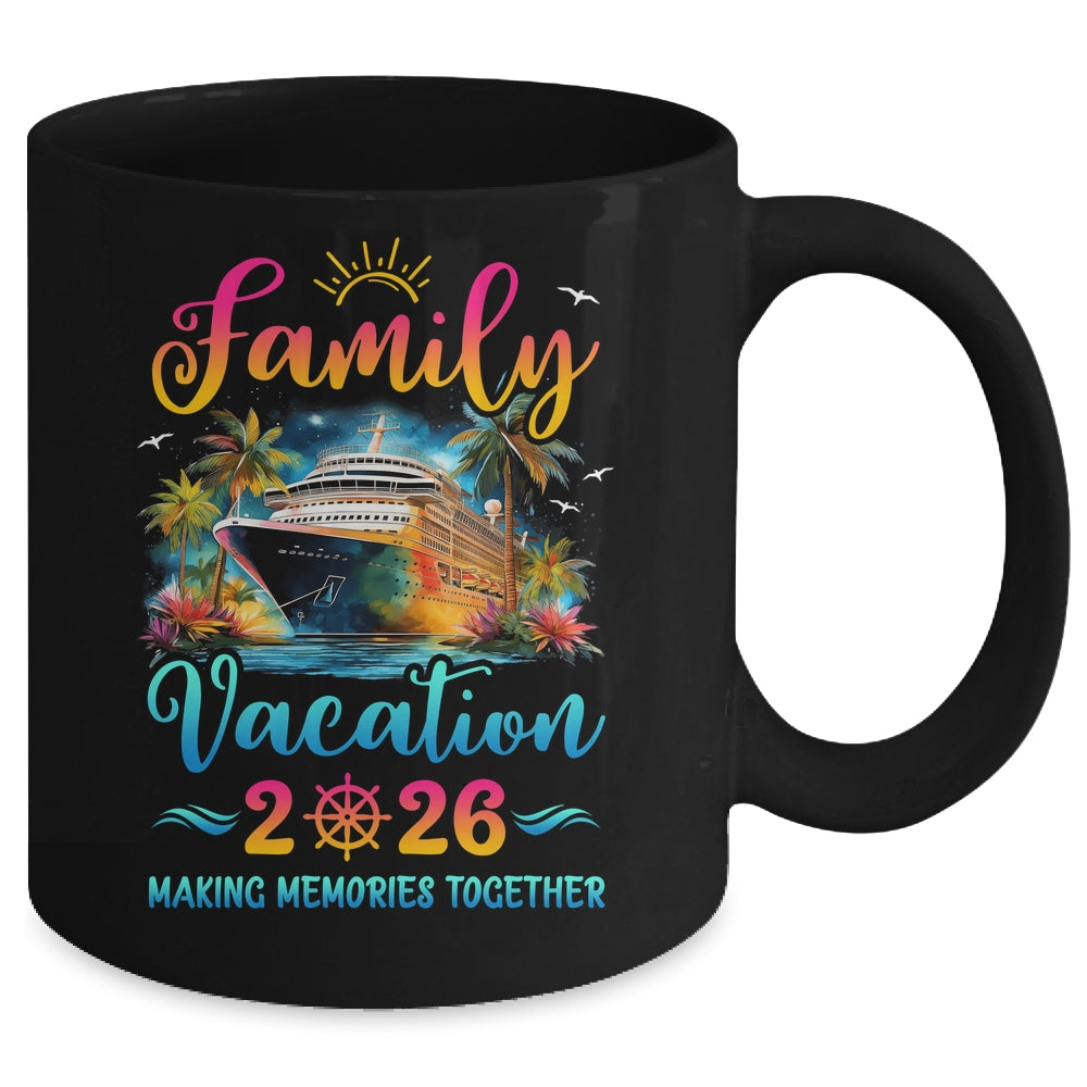 Family Cruise Ship Vacation 2026 Beach Matching Summer Mug | teecentury