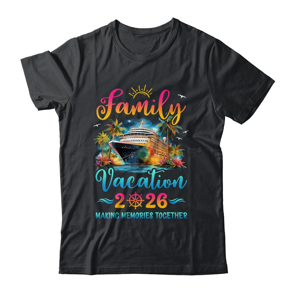 Family Cruise Ship Vacation 2026 Beach Matching Summer Shirt & Tank Top | teecentury