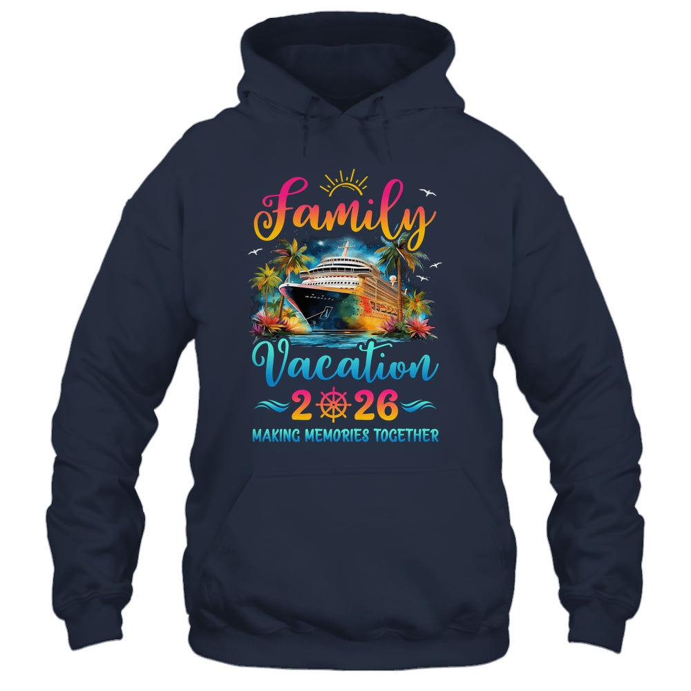 Family Cruise Ship Vacation 2026 Beach Matching Summer Shirt & Tank Top | teecentury