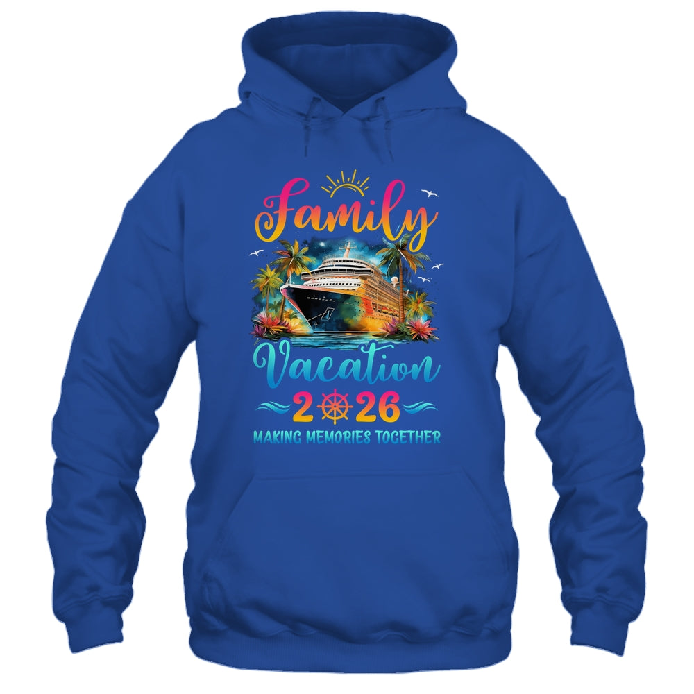 Family Cruise Ship Vacation 2026 Beach Matching Summer Shirt & Tank Top | teecentury