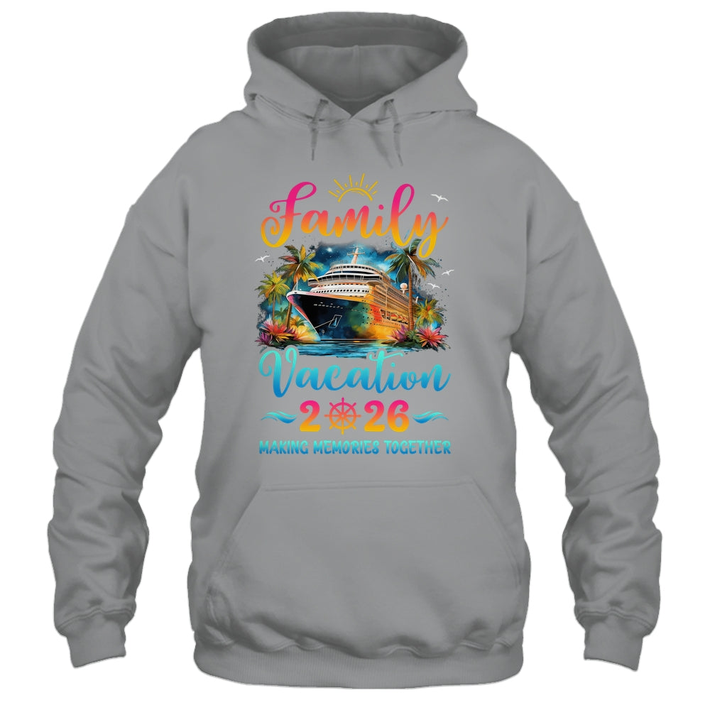 Family Cruise Ship Vacation 2026 Beach Matching Summer Shirt & Tank Top | teecentury