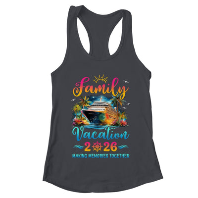 Family Cruise Ship Vacation 2026 Beach Matching Summer Shirt & Tank Top | teecentury