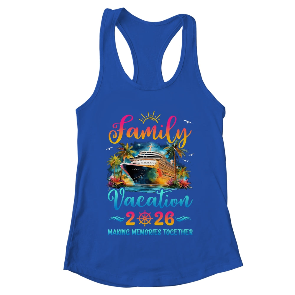 Family Cruise Ship Vacation 2026 Beach Matching Summer Shirt & Tank Top | teecentury