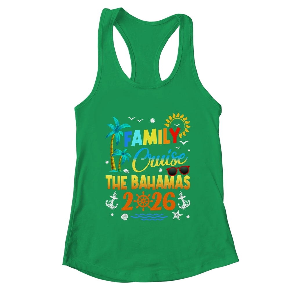 Family Cruise The Bahamas 2026 Summer Matching Vacation Shirt & Tank Top | teecentury