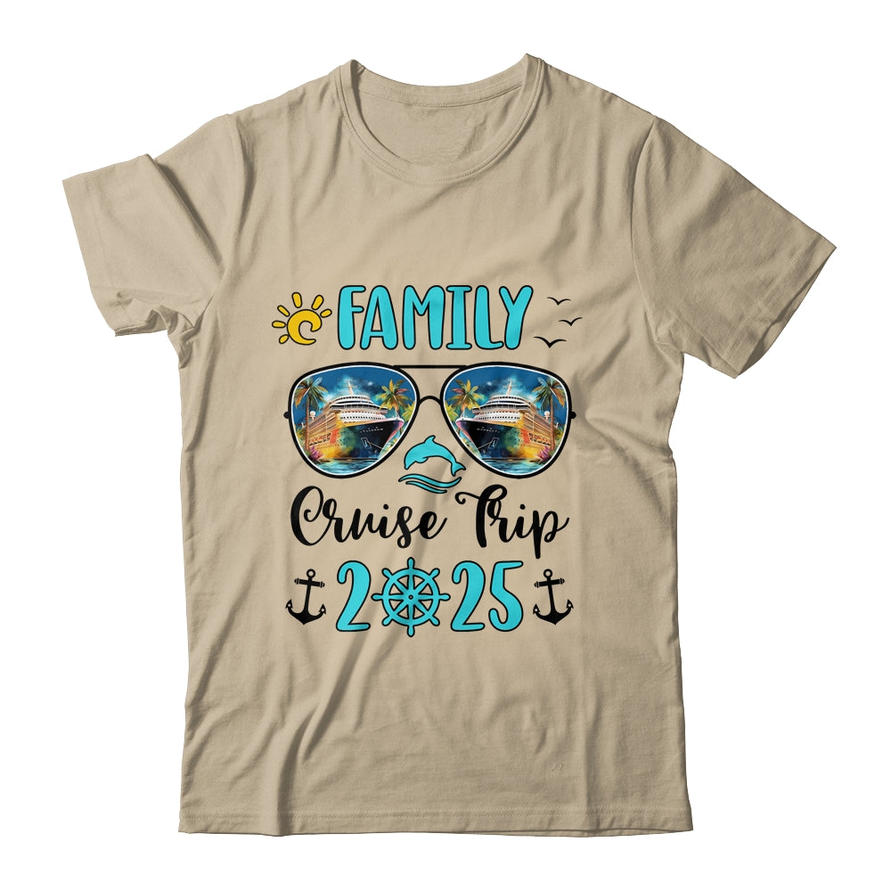 Family Cruise Trip 2025 Vacation Travel Family Cruising Shirt & Tank Top | teecentury