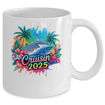 Family Cruisin 2025 Cruise Ship Cruising Vacation Watercolor Mug | teecentury