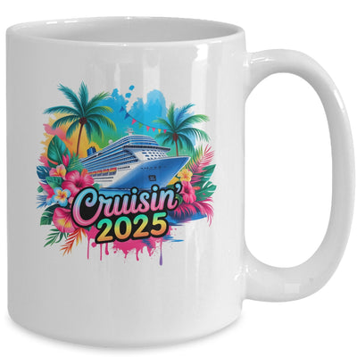 Family Cruisin 2025 Cruise Ship Cruising Vacation Watercolor Mug | teecentury