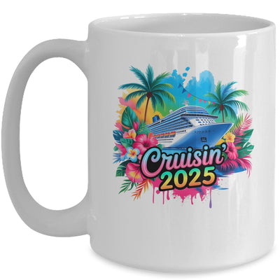 Family Cruisin 2025 Cruise Ship Cruising Vacation Watercolor Mug | teecentury
