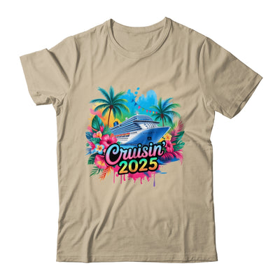 Family Cruisin 2025 Cruise Ship Cruising Vacation Watercolor Shirt & Tank Top | teecentury