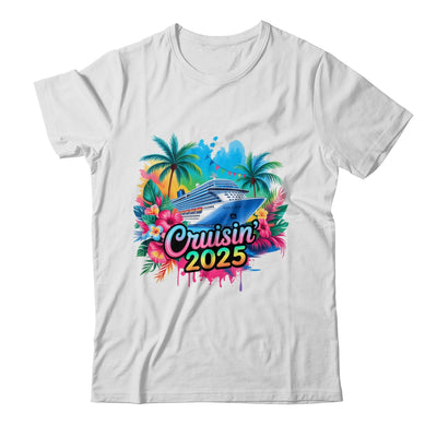 Family Cruisin 2025 Cruise Ship Cruising Vacation Watercolor Shirt & Tank Top | teecentury