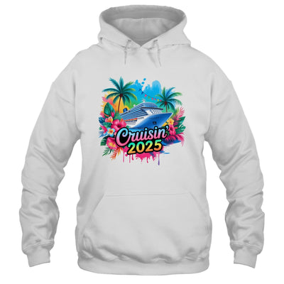 Family Cruisin 2025 Cruise Ship Cruising Vacation Watercolor Shirt & Tank Top | teecentury