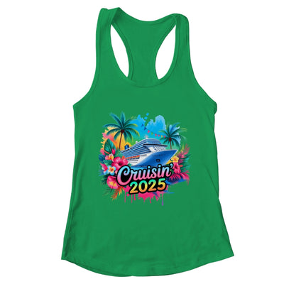 Family Cruisin 2025 Cruise Ship Cruising Vacation Watercolor Shirt & Tank Top | teecentury
