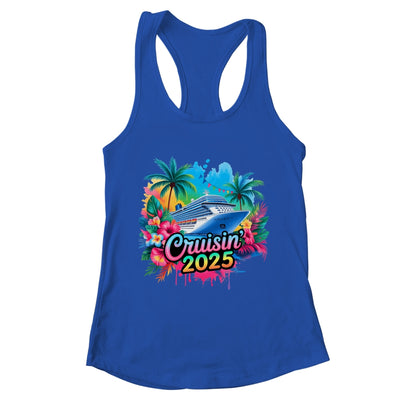 Family Cruisin 2025 Cruise Ship Cruising Vacation Watercolor Shirt & Tank Top | teecentury