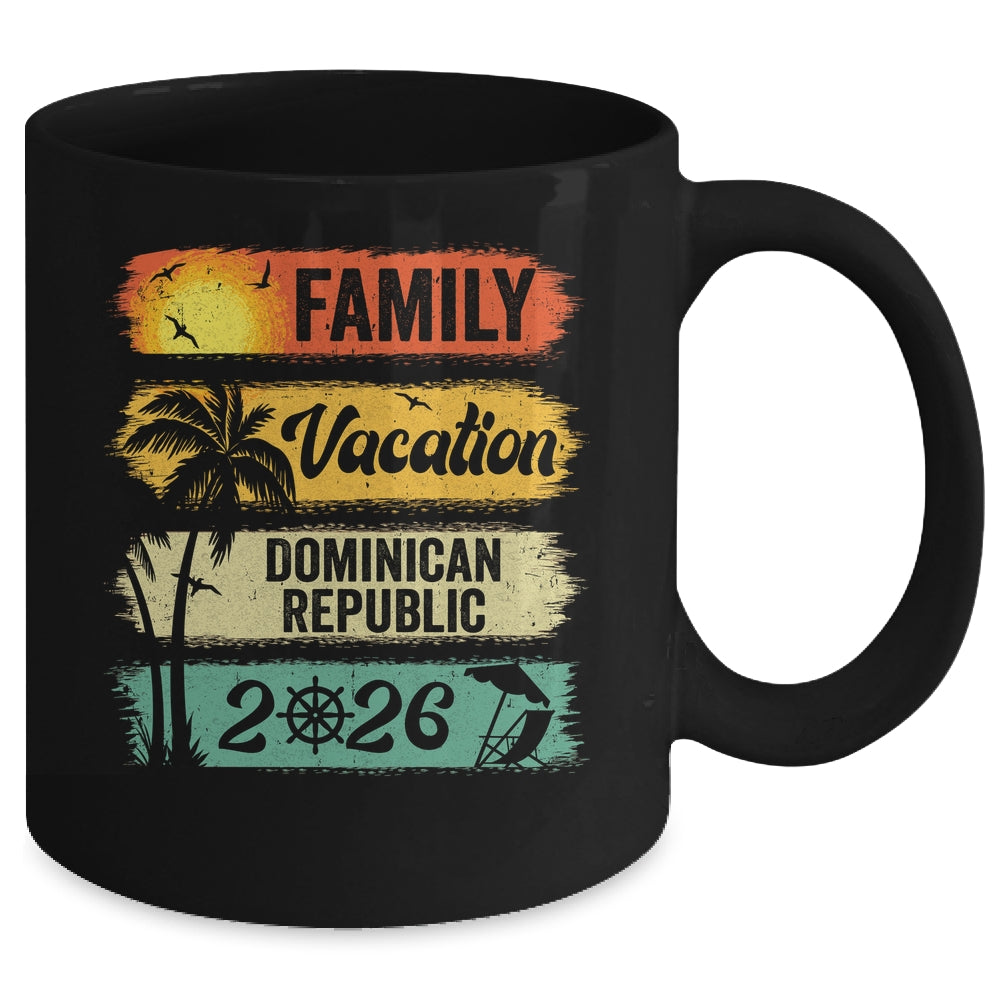 Family Dominican Republic Vacation 2026 Funny Matching Group Family Mug | teecentury