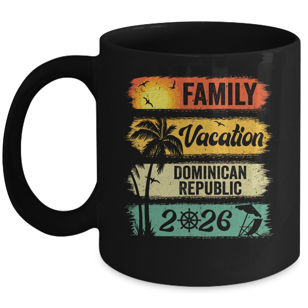 Family Dominican Republic Vacation 2026 Funny Matching Group Family Mug | teecentury