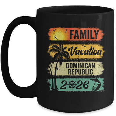 Family Dominican Republic Vacation 2026 Funny Matching Group Family Mug | teecentury