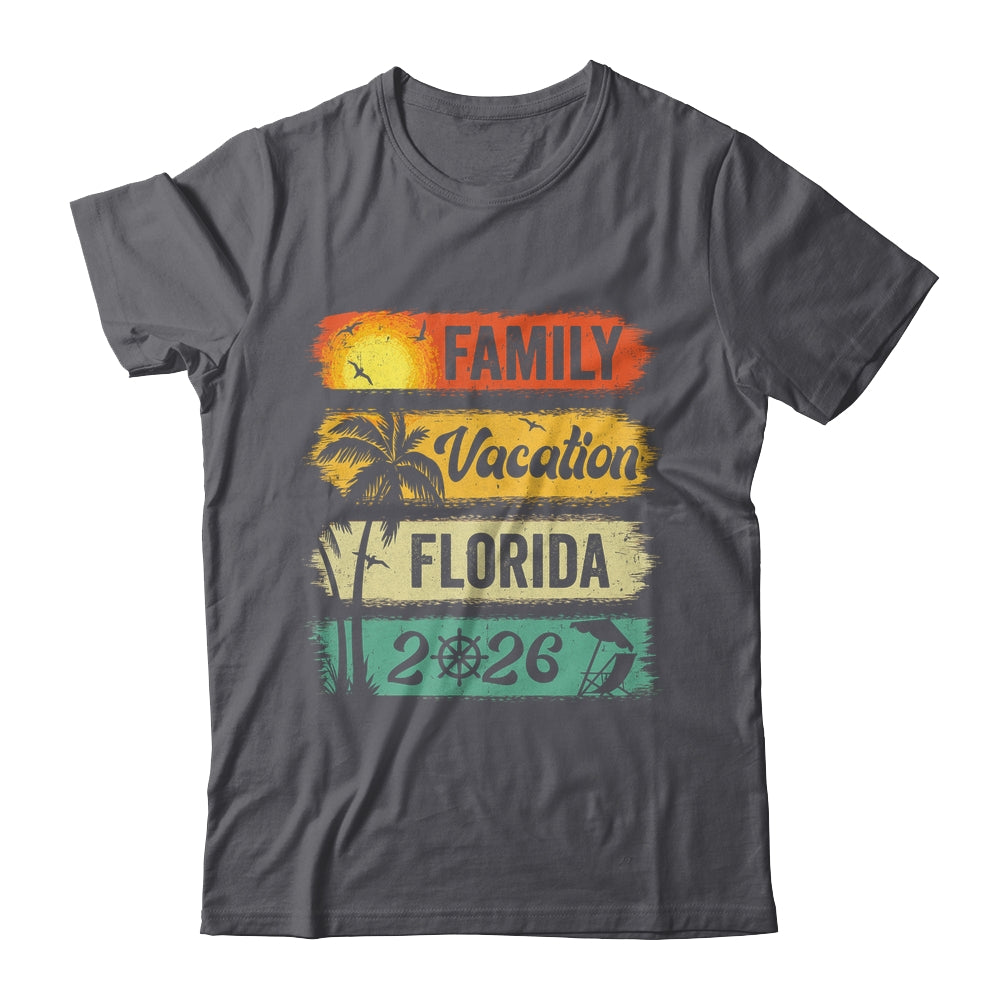Family Florida Vacation 2026 Funny Matching Group Family Shirt & Tank Top | teecentury