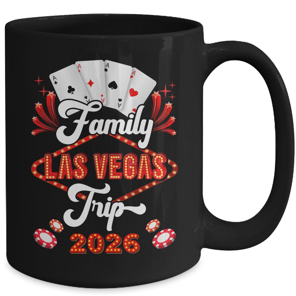 Family Las Vegas Trip 2026 Family Squad Vacation Matching Mug | teecentury
