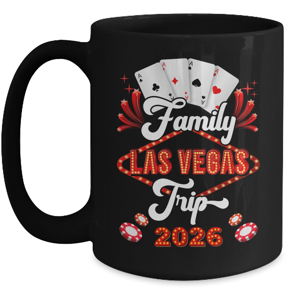 Family Las Vegas Trip 2026 Family Squad Vacation Matching Mug | teecentury