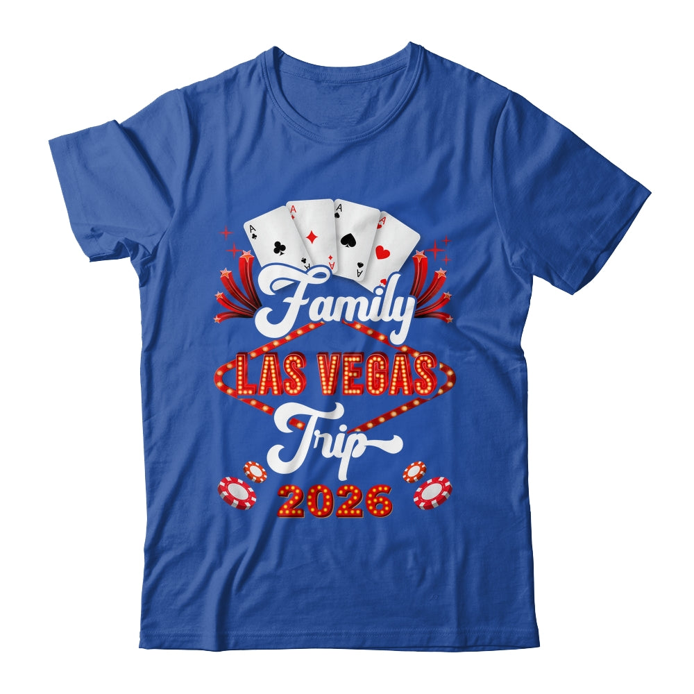 Family Las Vegas Trip 2026 Family Squad Vacation Matching Shirt & Tank Top | teecentury