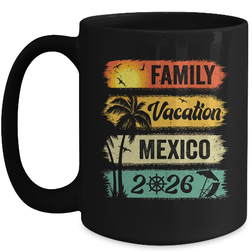 Family Mexico Vacation 2026 Funny Matching Group Family Mug | teecentury