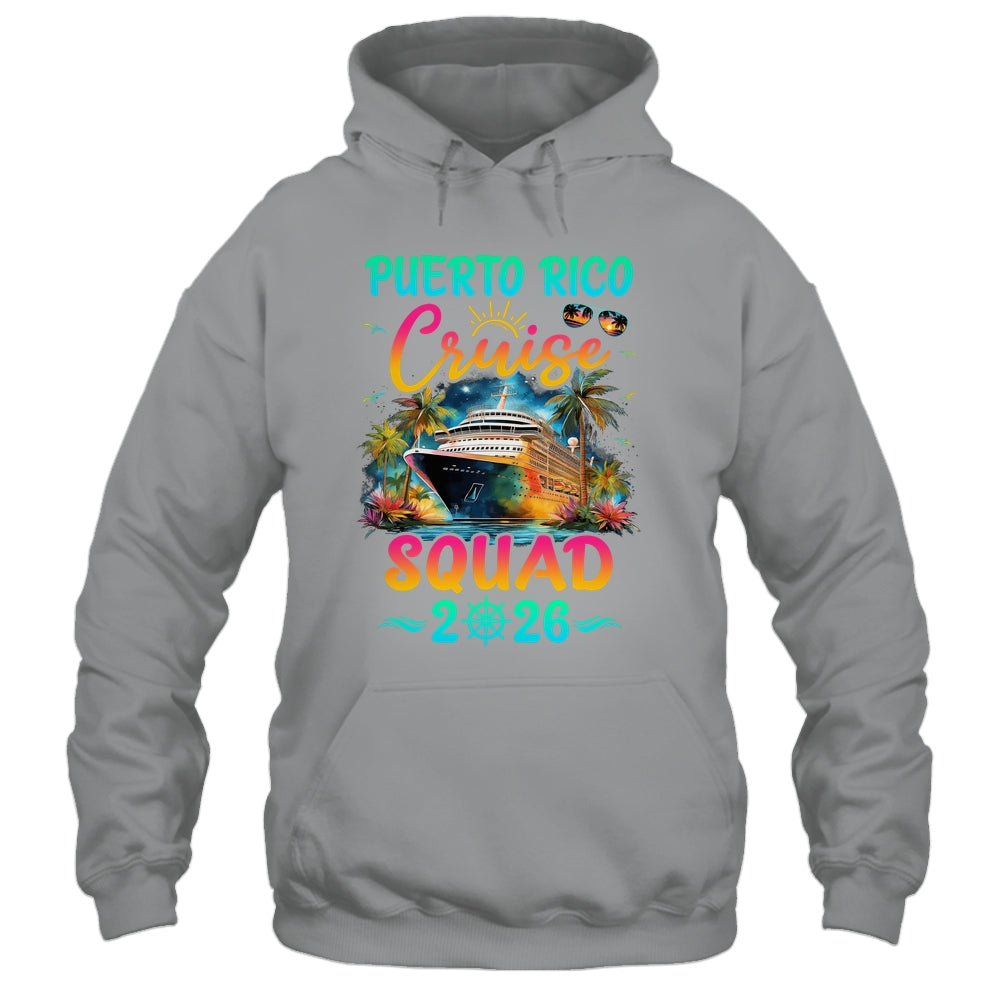 Family Puerto Rico Cruise Squad 2026 Summer Vacation Matching Shirt & Tank Top | teecentury