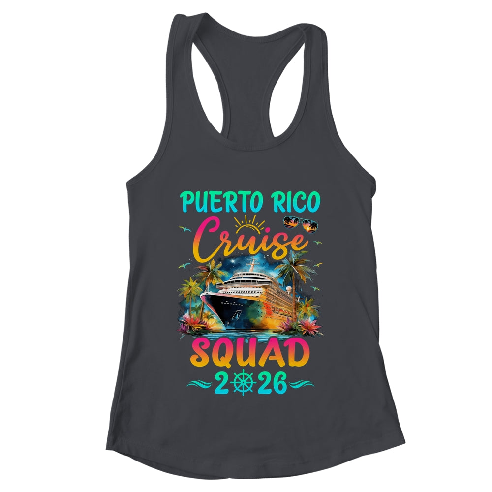 Family Puerto Rico Cruise Squad 2026 Summer Vacation Matching Shirt & Tank Top | teecentury