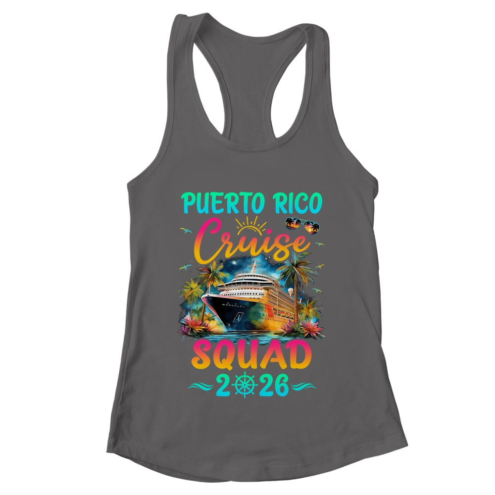 Family Puerto Rico Cruise Squad 2026 Summer Vacation Matching Shirt & Tank Top | teecentury