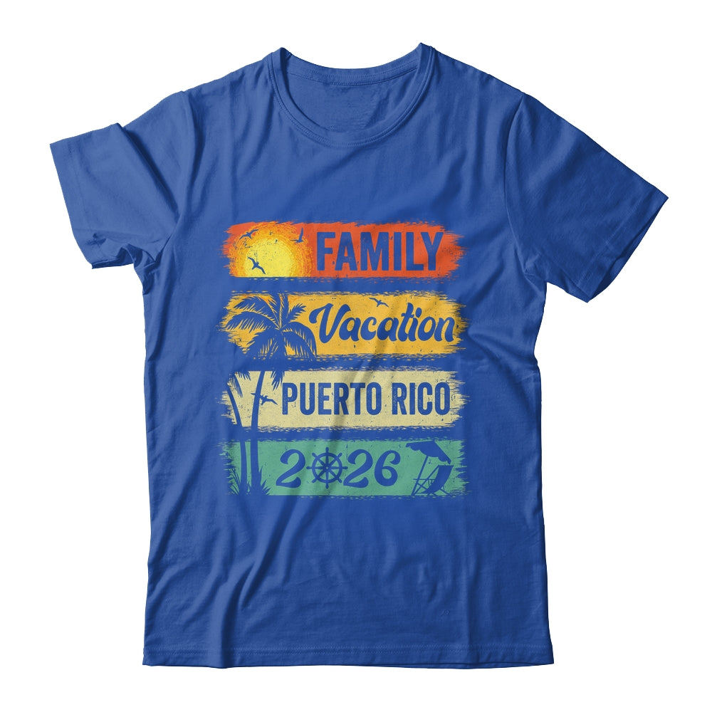 Family Puerto Rico Vacation 2026 Funny Matching Group Family Shirt & Tank Top | teecentury
