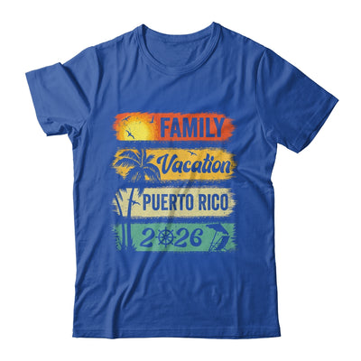 Family Puerto Rico Vacation 2026 Funny Matching Group Family Shirt & Tank Top | teecentury