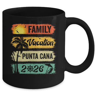 Family Punta Cana Vacation 2026 Funny Matching Group Family Mug | teecentury