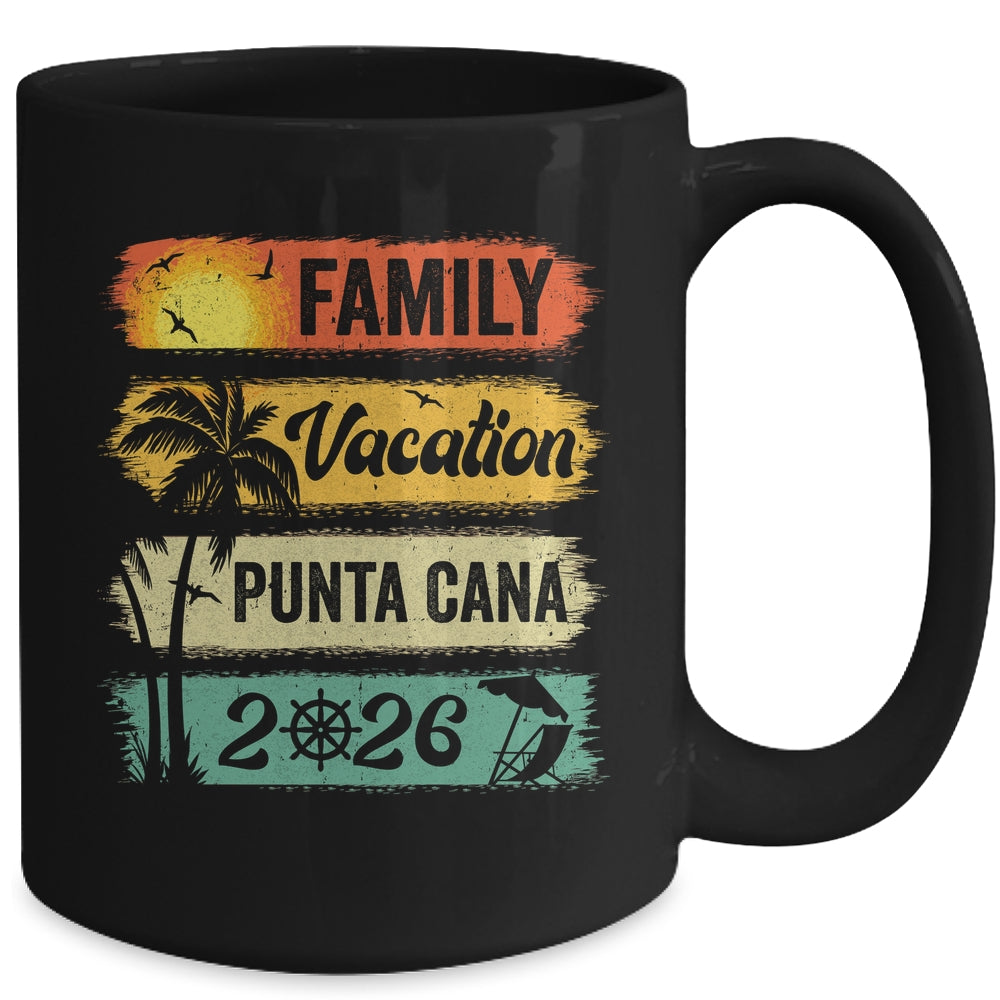 Family Punta Cana Vacation 2026 Funny Matching Group Family Mug | teecentury