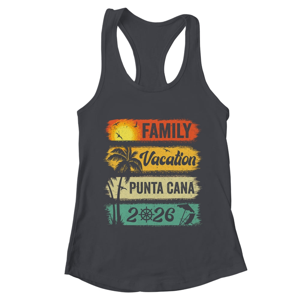 Family Punta Cana Vacation 2026 Funny Matching Group Family Shirt & Tank Top | teecentury