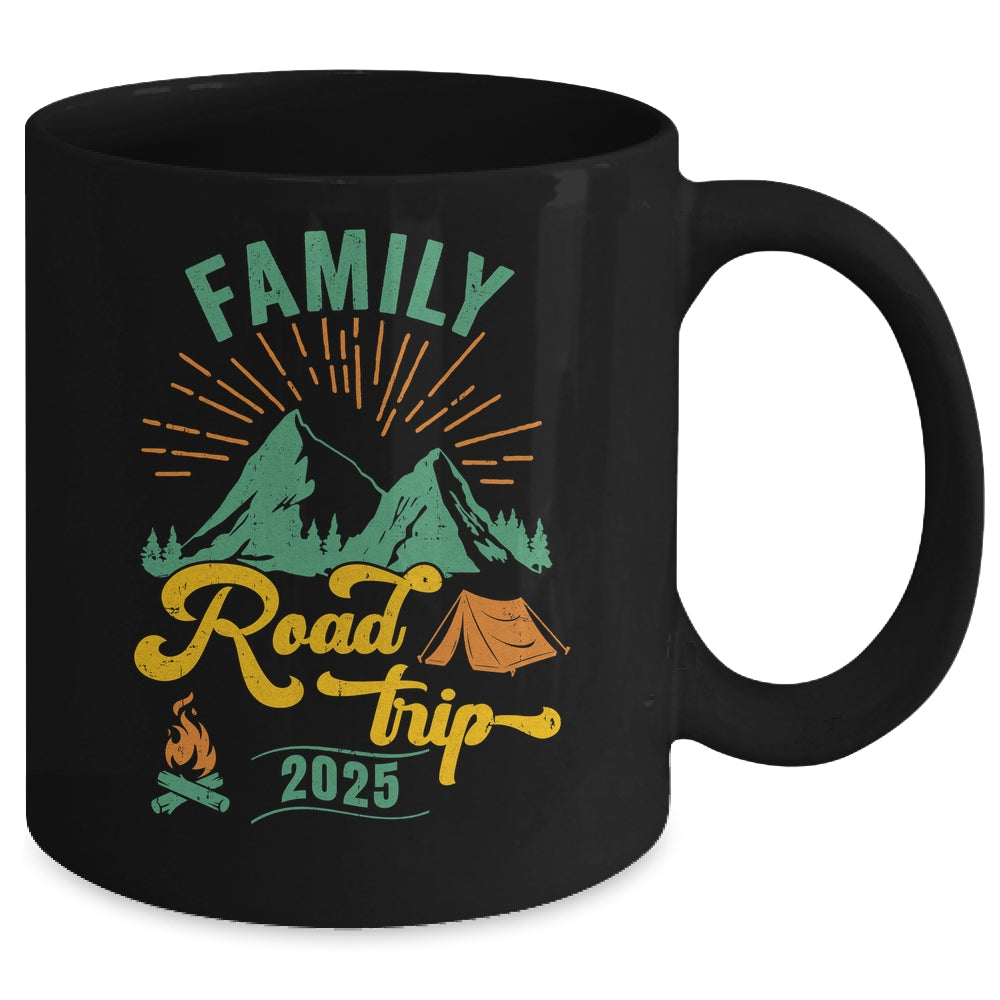 Family Road Trip 2025 Camping Crew Vacation Holiday Trip Mug | teecentury