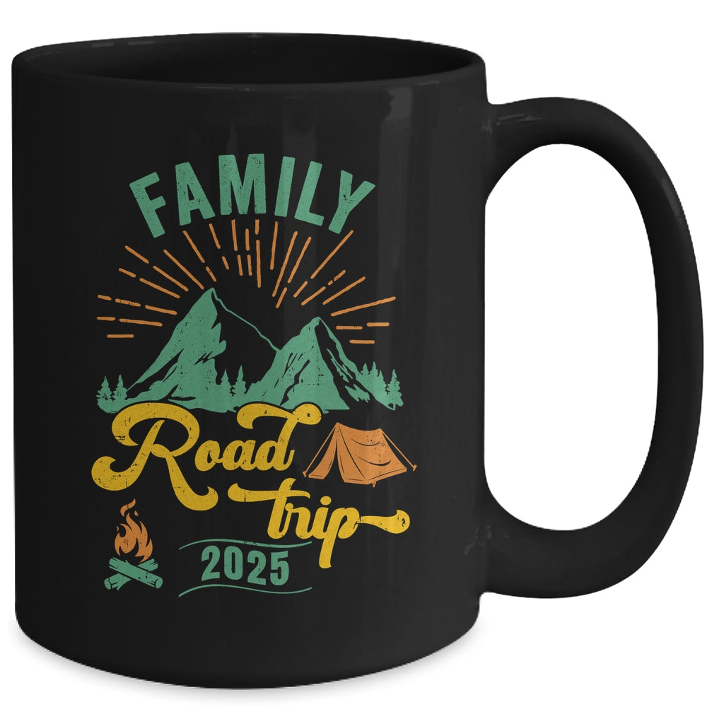 Family Road Trip 2025 Camping Crew Vacation Holiday Trip Mug | teecentury