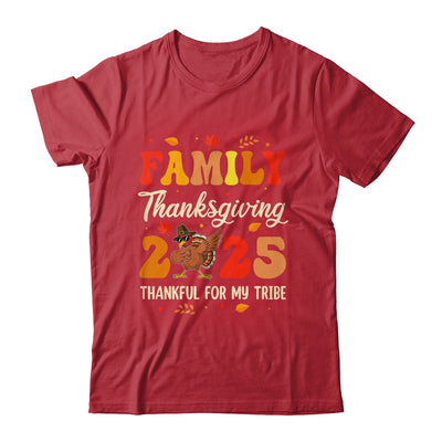 Family Thanksgiving 2025 Crew Dabbing Turkey Group Matching Shirt & Hoodie | teecentury