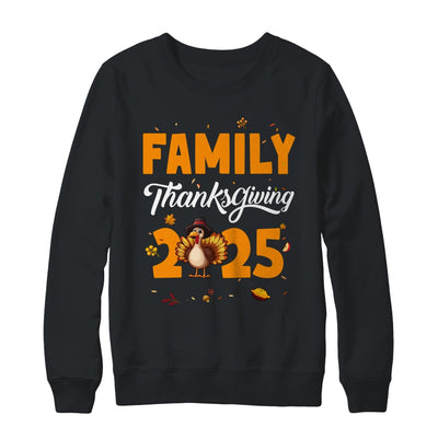 Family Thanksgiving 2025 Fall Autumn Turkey Matching Family Shirt & Sweatshirt | teecentury