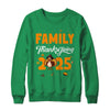 Family Thanksgiving 2025 Fall Autumn Turkey Matching Family Shirt & Sweatshirt | teecentury