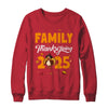 Family Thanksgiving 2025 Fall Autumn Turkey Matching Family Shirt & Sweatshirt | teecentury