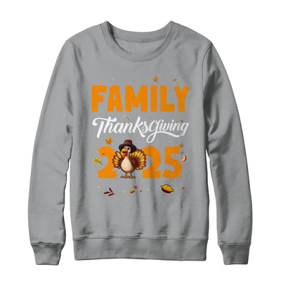 Family Thanksgiving 2025 Fall Autumn Turkey Matching Family Shirt & Sweatshirt | teecentury