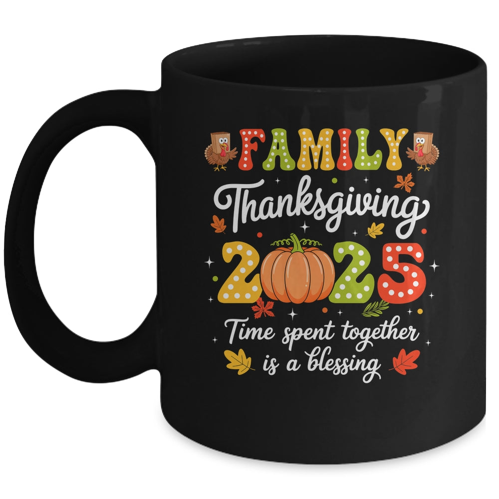 Family Thanksgiving 2025 Thanksgiving Crew Turkey Matching Mug | teecentury