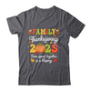 Family Thanksgiving 2025 Thanksgiving Crew Turkey Matching Shirt & Sweatshirt | teecentury