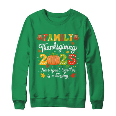 Family Thanksgiving 2025 Thanksgiving Crew Turkey Matching Shirt & Sweatshirt | teecentury