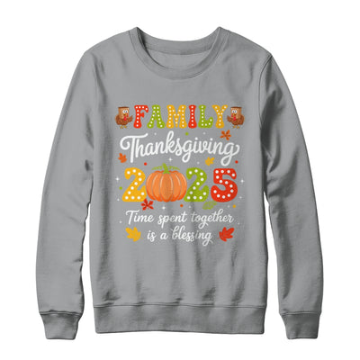 Family Thanksgiving 2025 Thanksgiving Crew Turkey Matching Shirt & Sweatshirt | teecentury